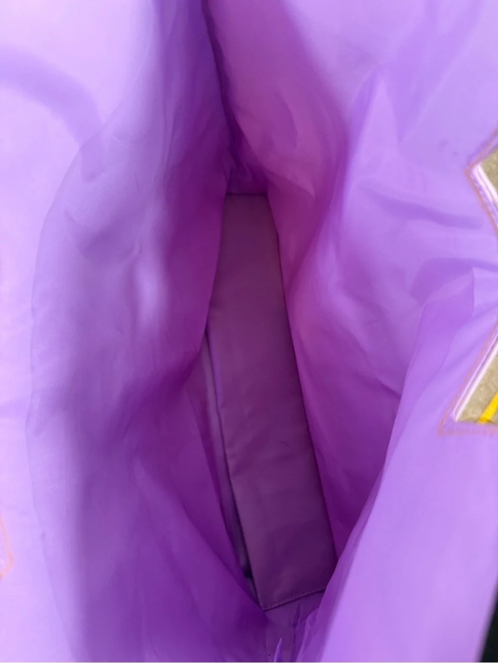 Clinique Violet Tote with Lavender Handle Accent